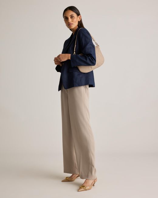 Quince Natural Italian Handwoven Leather Mini Shoulder Bag, Italian Leather