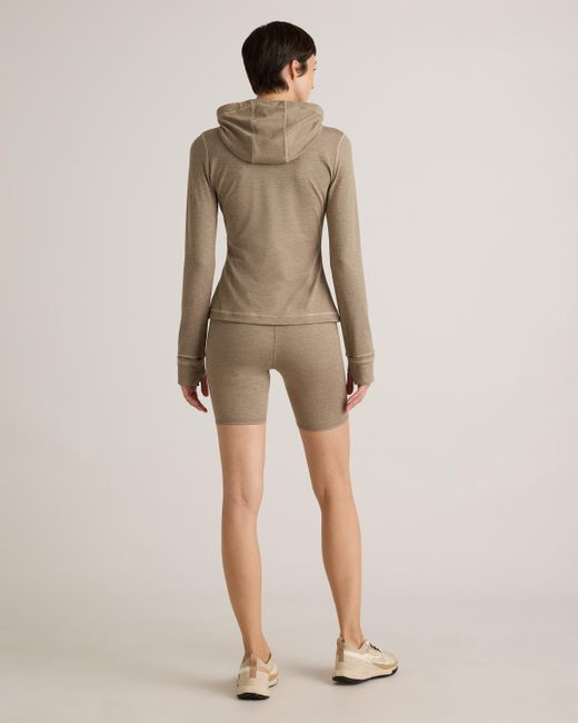 Quince Natural Ultra-Soft Slim Fit Hooded Jacket, Polyester