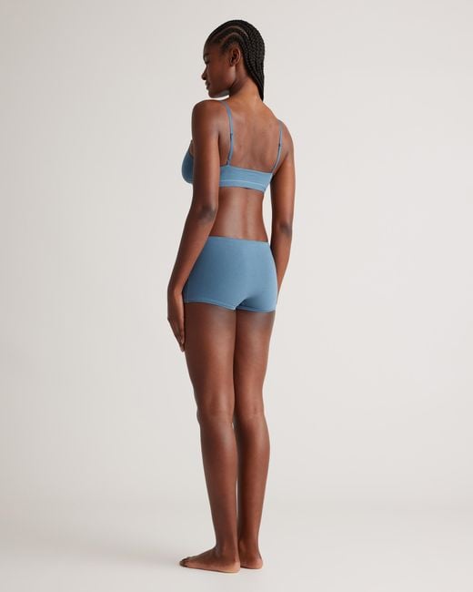 Quince Black Boyshort, Organic Cotton