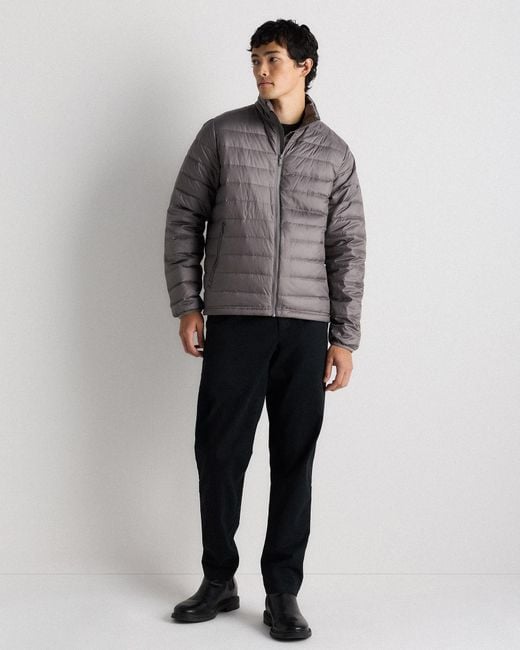 Quince Gray Lightweight Down Packable Puffer Jacket, Recycled Polyester for men
