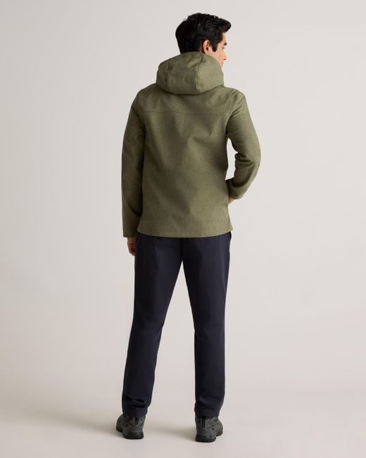 Quince Multicolor Softshell Fleece-Lined Full-Zip Hooded Jacket, Recycled Polyester for men