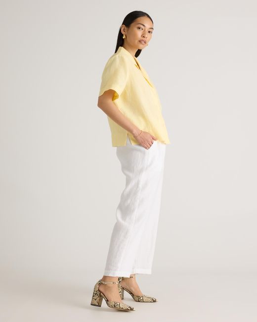 Quince Yellow Short Sleeve Shirt