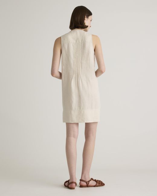 Quince Natural 100% European Linen Sleeveless Swing Dress