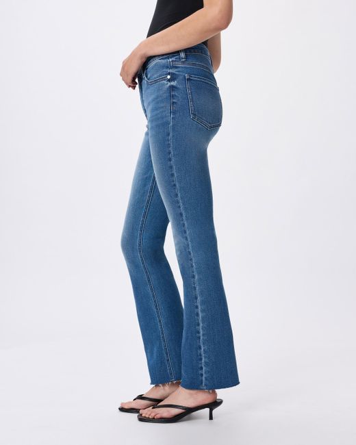 Quince Blue Bella Stretch Kick Flare Jeans, Organic Cotton