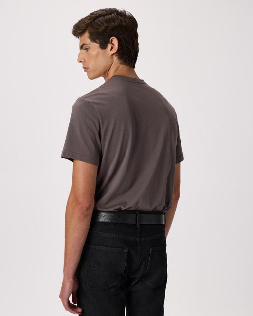 Quince Gray Cotton Modal Crew Neck Tee for men