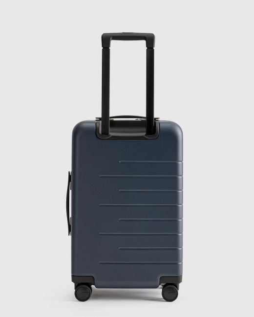 Quince Blue Front Pocket Carry-On Suitcase, Polycarbonte