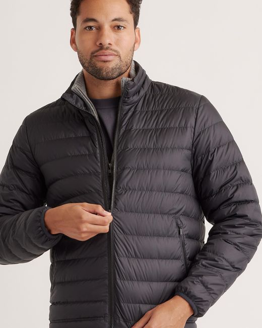 Quince Gray Lightweight Down Packable Puffer Jacket, Recycled Polyester for men