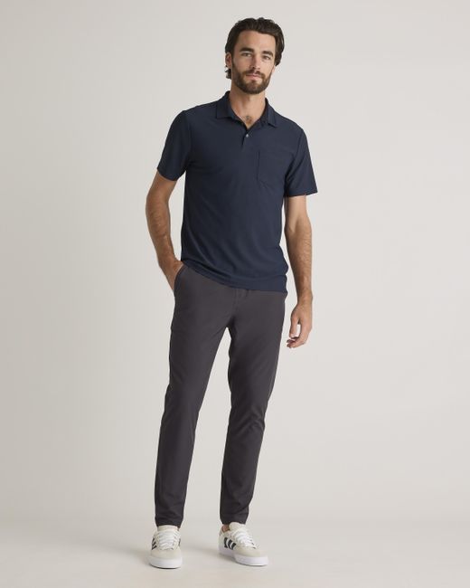 Quince Blue Propique Performance Polo, Recycled Polyester for men