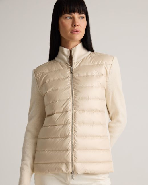 Quince Natural Mixed Media Down And Cashmere Jacket