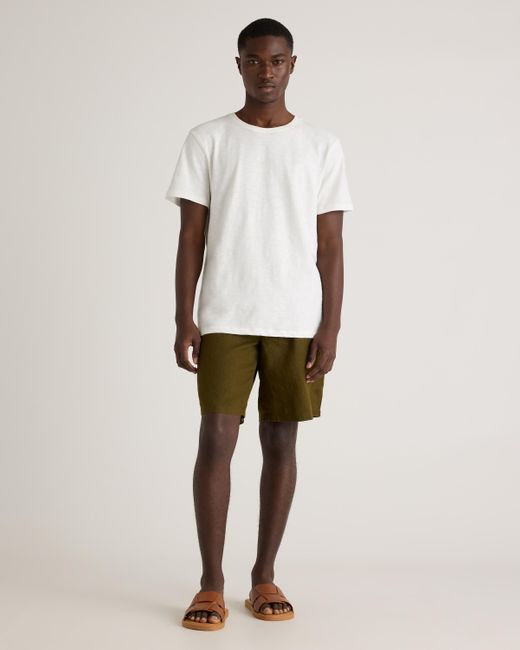 Quince Green 100% European Linen Shorts for men