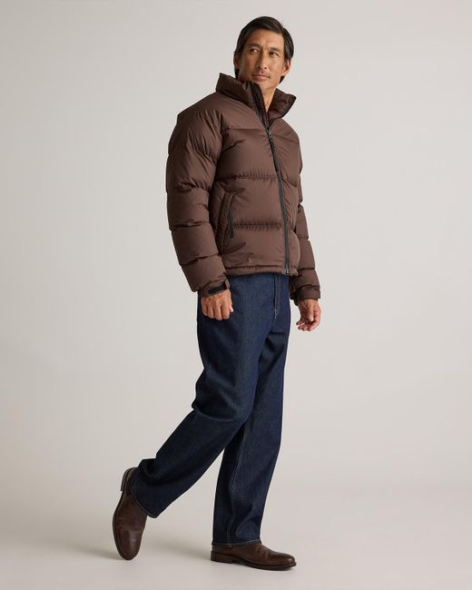 Quince Brown Responsible Down Puffer Jacket, Recycled Polyester for men