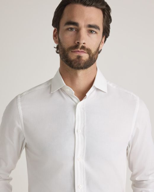 Quince Natural Cashmere Dress Shirt, Organic Cotton for men