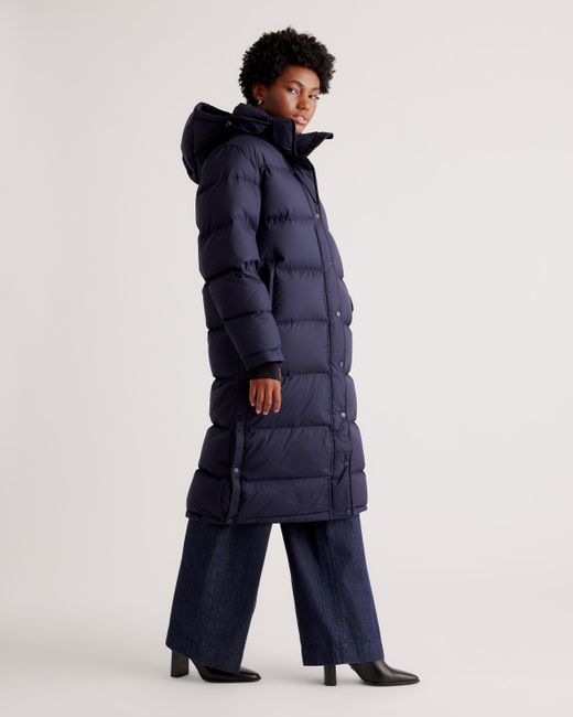 Designer women's long shop down jacket