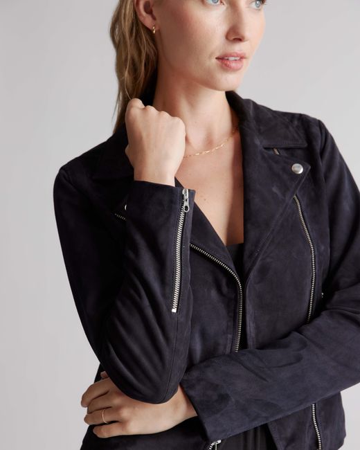 Quince 100% Leather Cropped Jacket