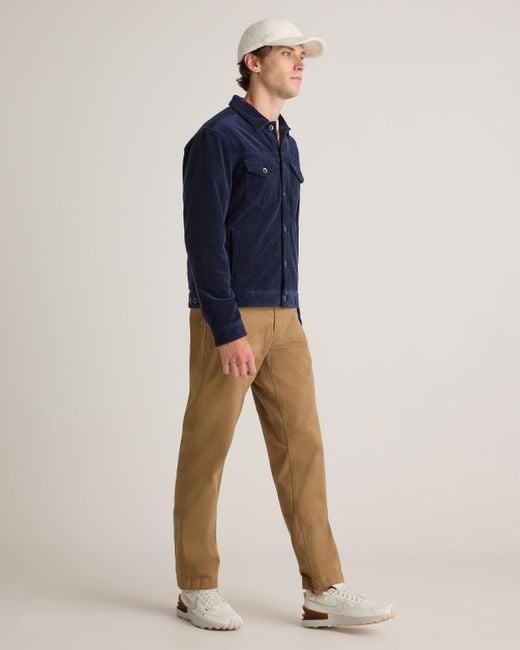 Quince Blue Organic Stretch Corduroy Trucker Jacket, Organic Cotton for men
