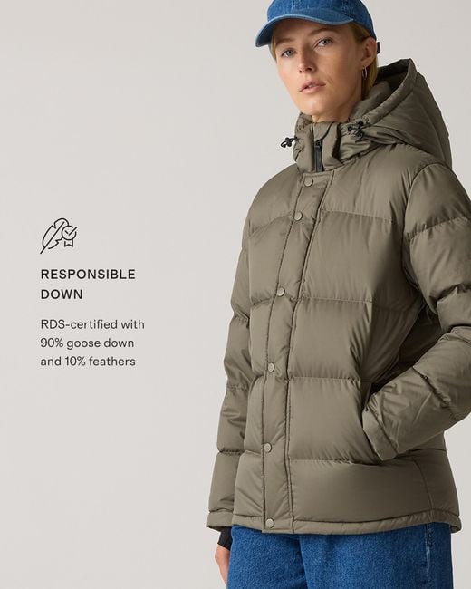 Quince Natural Responsible Down Puffer Jacket, Recycled Polyester