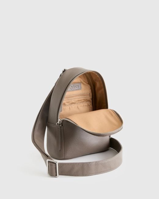Quince Brown Italian Leather Sling Pack