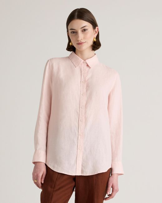 Quince Pink Long Sleeve Shirt