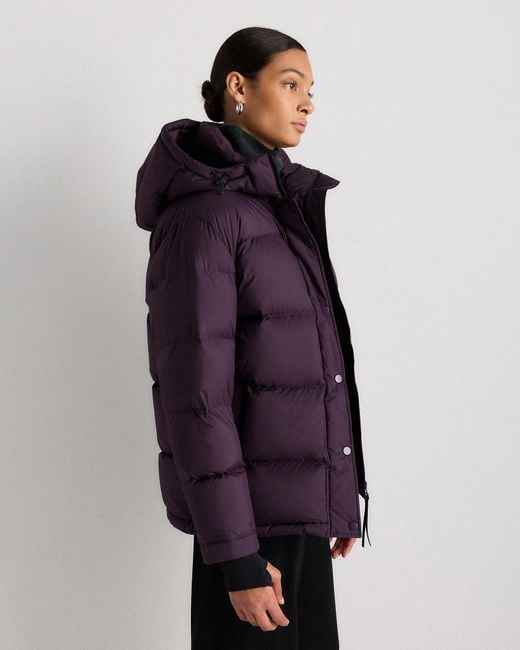 Quince Blue Responsible Down Puffer Jacket, Recycled Polyester