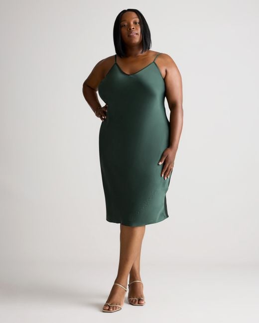 Quince Slip Dress, Silk in Black | Lyst