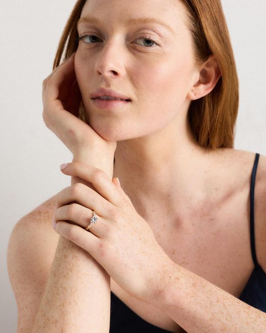 Quince Natural Lab Grown Diamond Round Twisted Engagement Ring