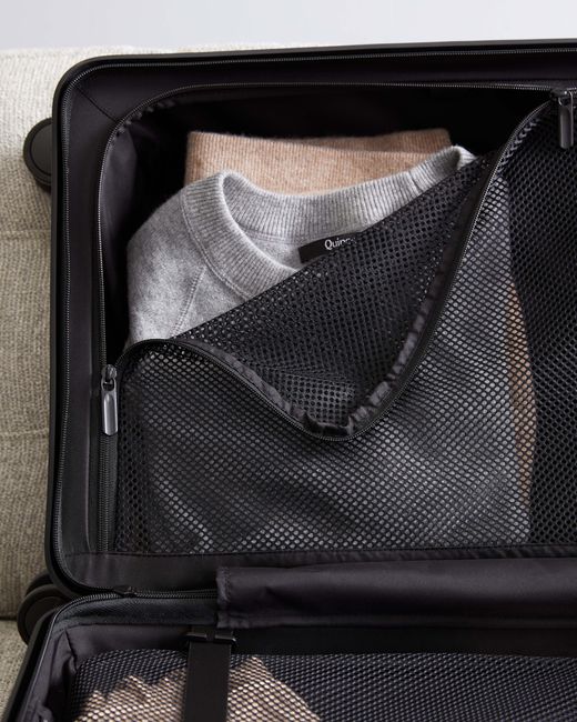 Quince Purple Medium Check-In Suitcase, Polycarbonte