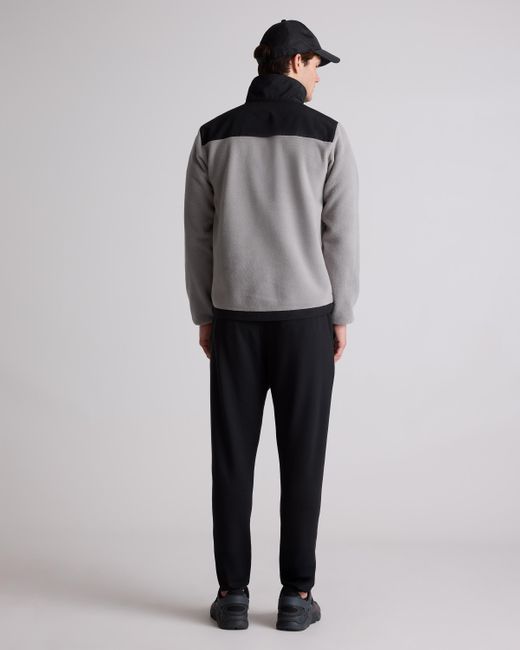 Quince Gray Polar Fleece Full-Zip Jacket, Recycled Polyester for men