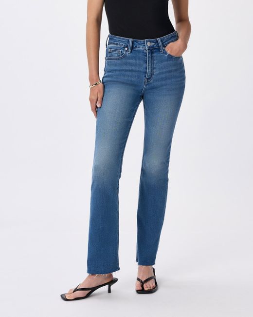 Quince Blue Bella Stretch Kick Flare Jeans, Organic Cotton