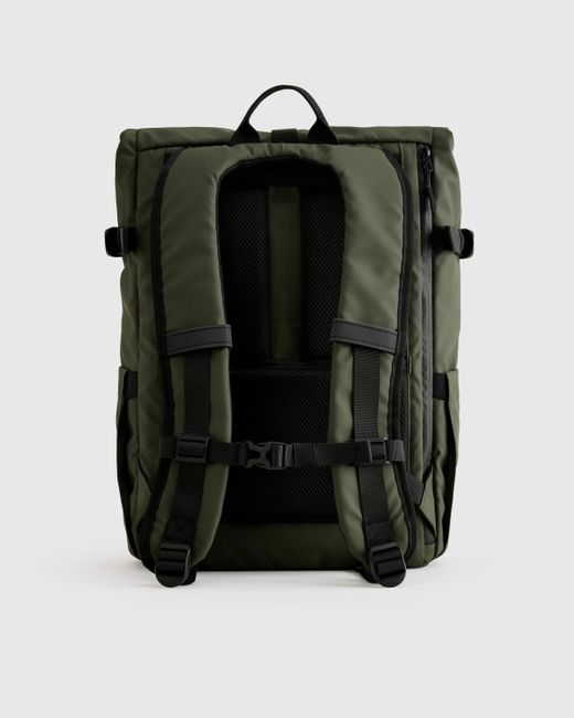 Quince Green Weatherproof Roll-Top Backpack, Recycled Polyester for men