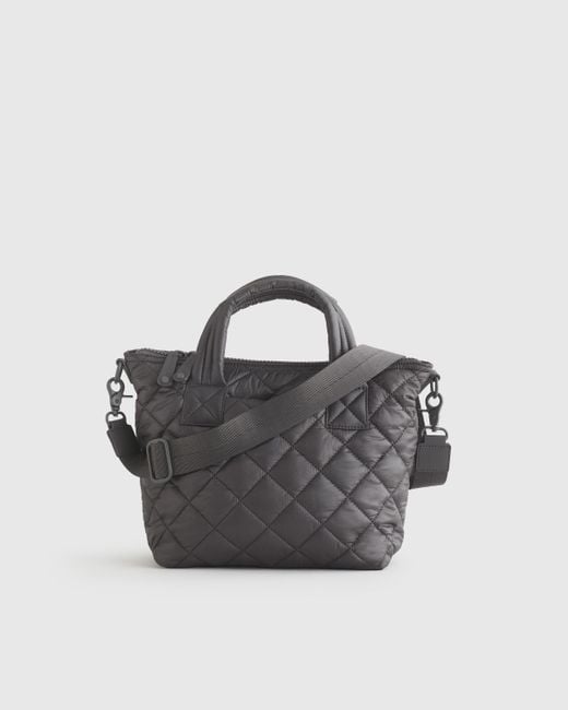 Quince Multicolor Transit Quilted Small Crossbody Tote, Recycled Polyester