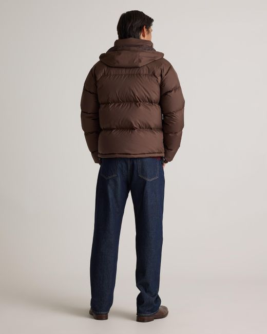 Quince Brown Responsible Down Puffer Jacket, Recycled Polyester for men