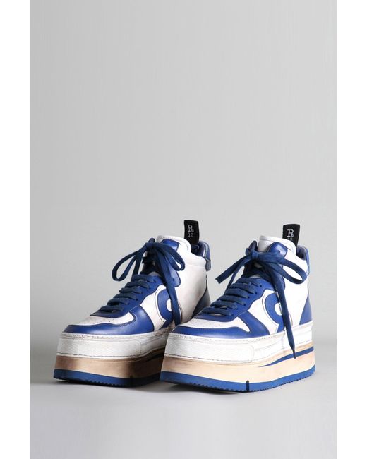 RATT Blue The Riot Leather High Top