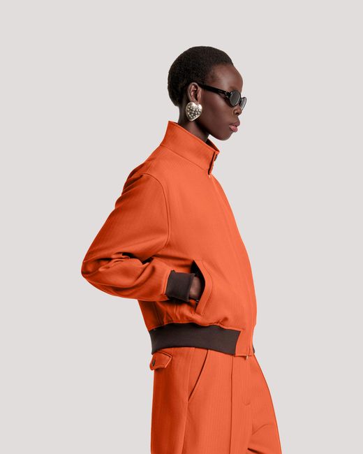 Racil Orange Jordan Bomber