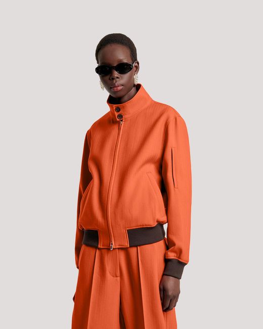 Racil Orange Jordan Bomber