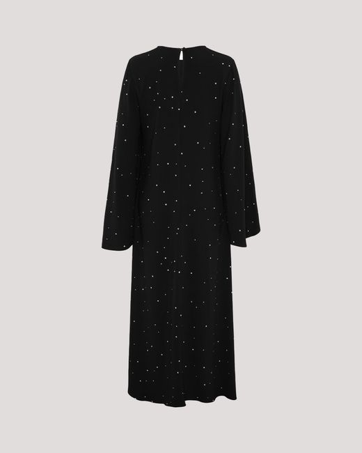 Racil Black Jackie Kaftan Dress With Crystals