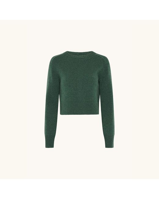 Racil Green Caro Cropped Jumper