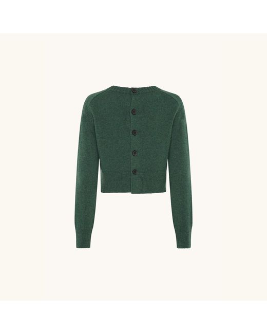 Racil Green Caro Cropped Jumper