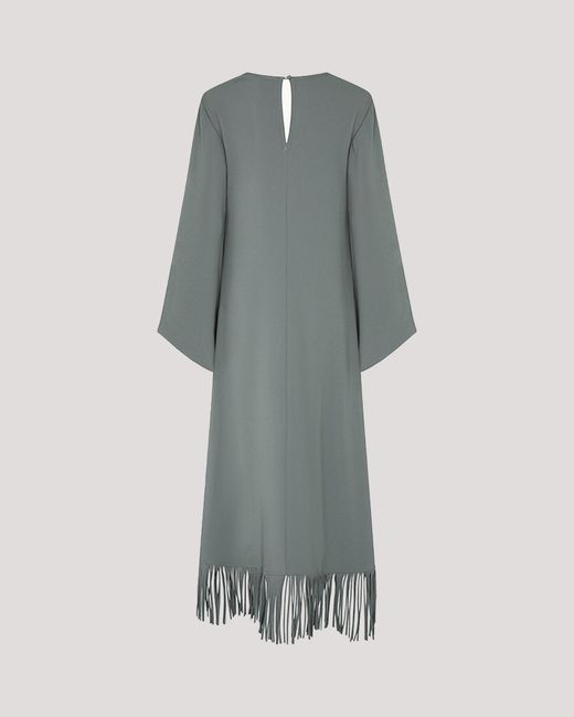 Racil Gray Lee Kaftan With Fringes