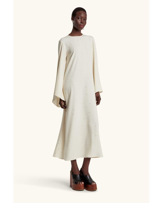 Racil White Jackie Kaftan With Crystals
