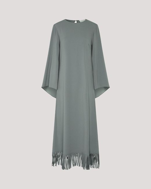 Racil Gray Lee Kaftan With Fringes