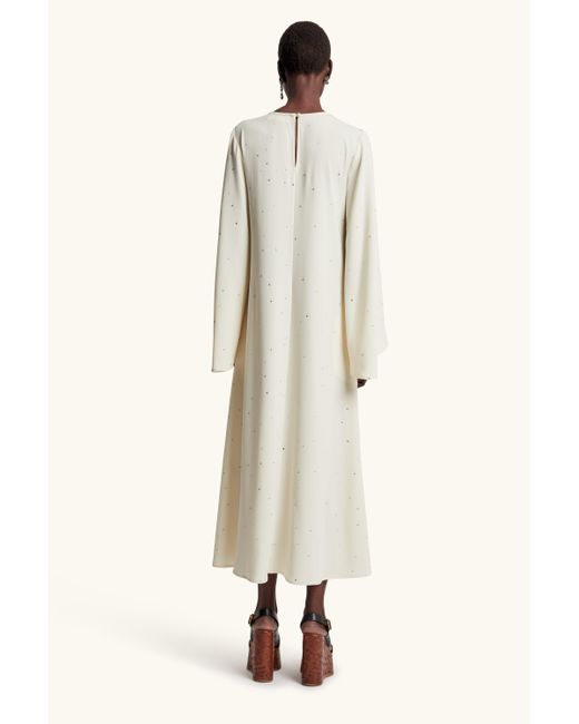 Racil White Jackie Kaftan With Crystals