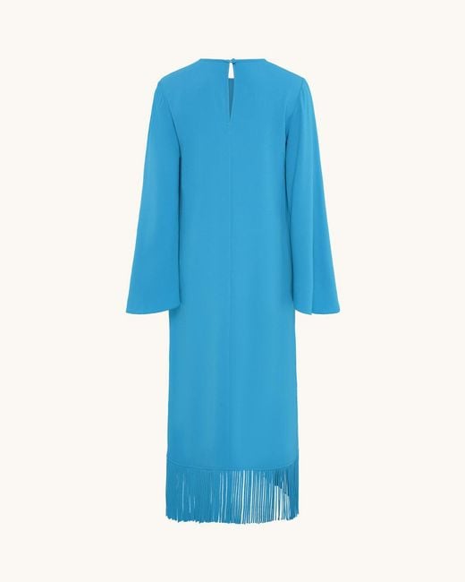 Racil Blue Lee Kaftan With Fringes