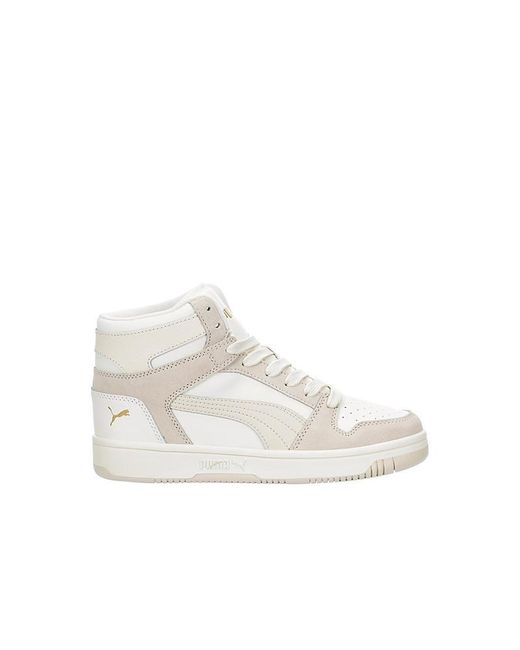 PUMA White Rebound Lay Up Sneaker