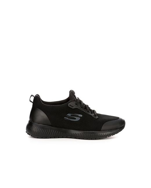 Skechers Black Squad Slip Resistant Work Shoe Work Safety Shoes