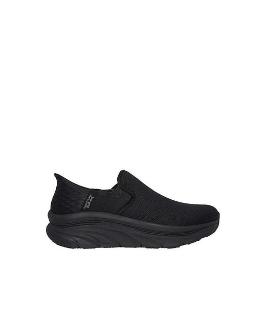 Skechers Black Slip-Ins Dlux Walker Slip Resistant Work Shoe Work Safety Shoes