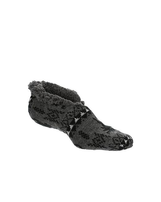 FireSide Black Moose Slipper Sock 1 Pair Socks for men