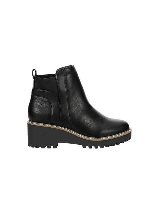 DV by Dolce Vita Black Rielle Wedge Ankle Boot