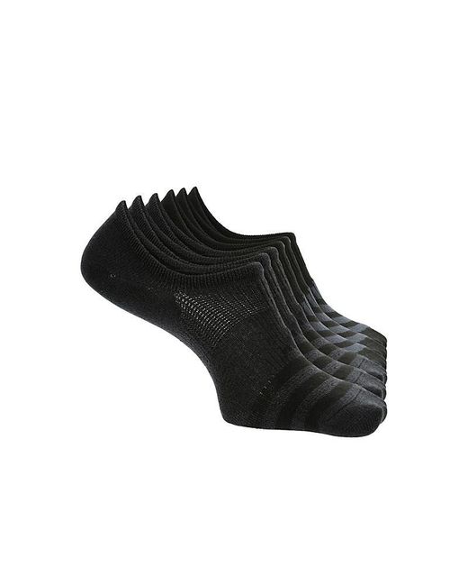 Adidas Black Superlite No Show Socks 6 Pairs for men