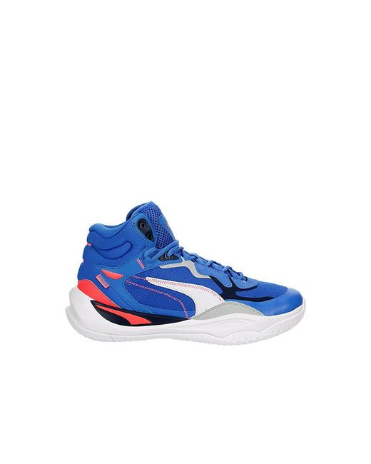 PUMA Blue Playmaker Pro Mid Basketball Shoe for men