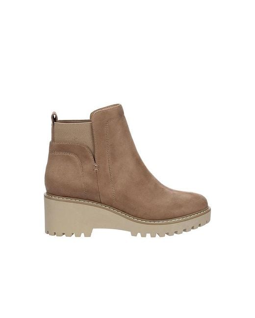 DV by Dolce Vita Brown Rielle Wedge Ankle Boot